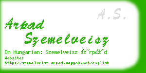 arpad szemelveisz business card